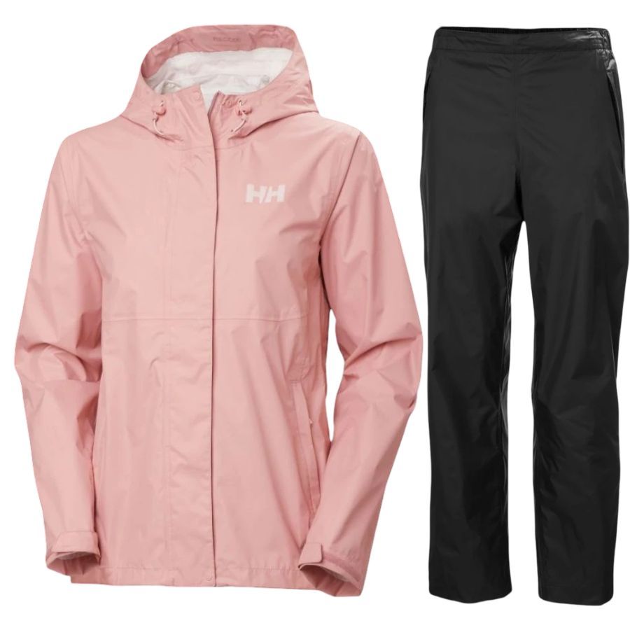 Helly Hansen Loke 2.0/Loke regnsæt, dame, lyserød/sort Helly Hansen Loke 2.0/Loke regnsæt, dame, lyserød/sort