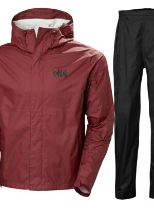 Helly Hansen Loke 2.0/Loke regnsæt, herre, mørkerød/sort