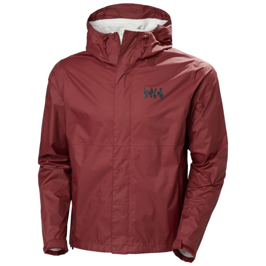 Helly Hansen Loke, regnjakke, herre, mørkerød Helly Hansen Loke, regnjakke, herre, mørkerød