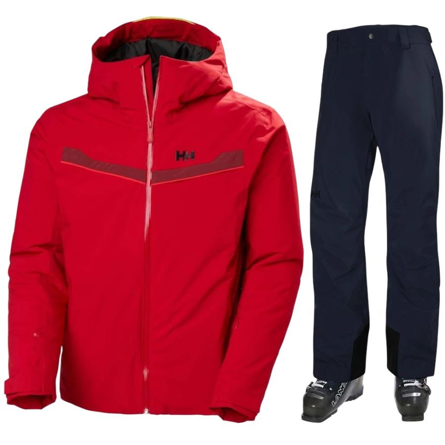 Helly Hansen Panorama 2.0/Legendary, skisæt, herre, rød/mørkeblå Helly Hansen Panorama 2.0/Legendary, skisæt, herre, rød/mørkeblå