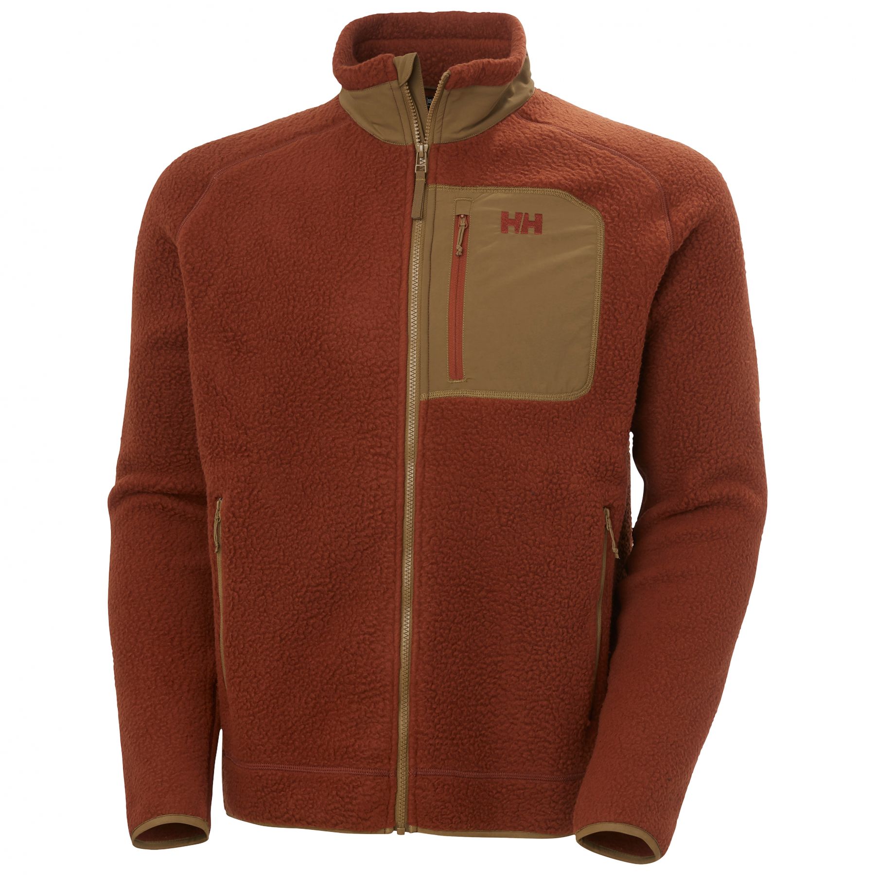 Helly Hansen Panorama Pile Block, fleecejakke, herre, brun Helly Hansen Panorama Pile Block, fleecejakke, herre, brun