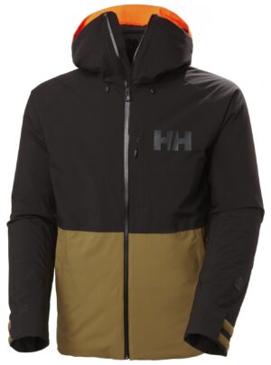 Helly Hansen Powderface, skijakke, herre, sort/guld