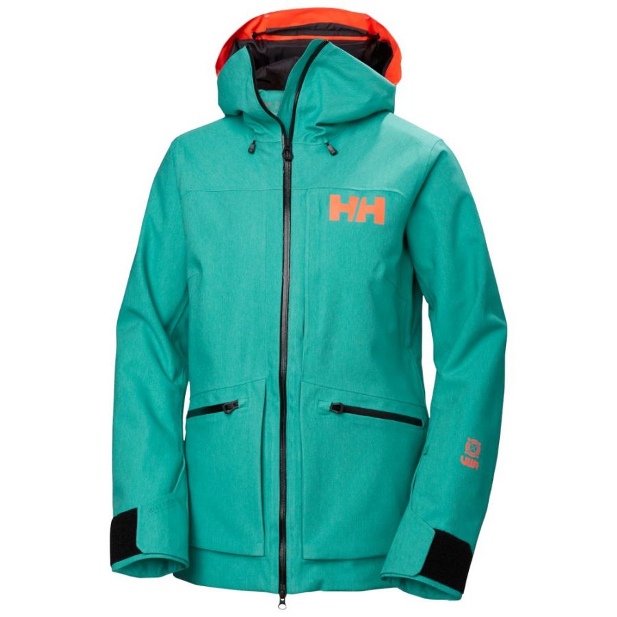 Helly Hansen Powderqueen 3.0, skijakke, dame, grøn Helly Hansen Powderqueen 3.0, skijakke, dame, grøn