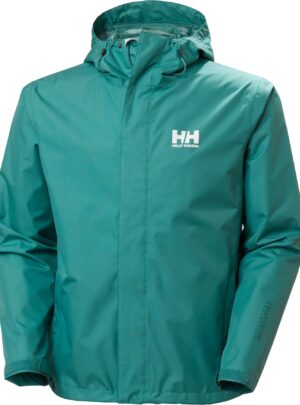 Helly Hansen Seven J, regnjakke, herre, grøn