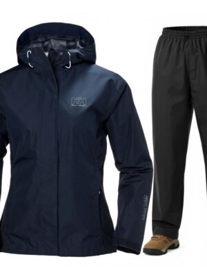 Helly Hansen Seven J/HH Rain regnsæt, dame, mørkeblå/sort