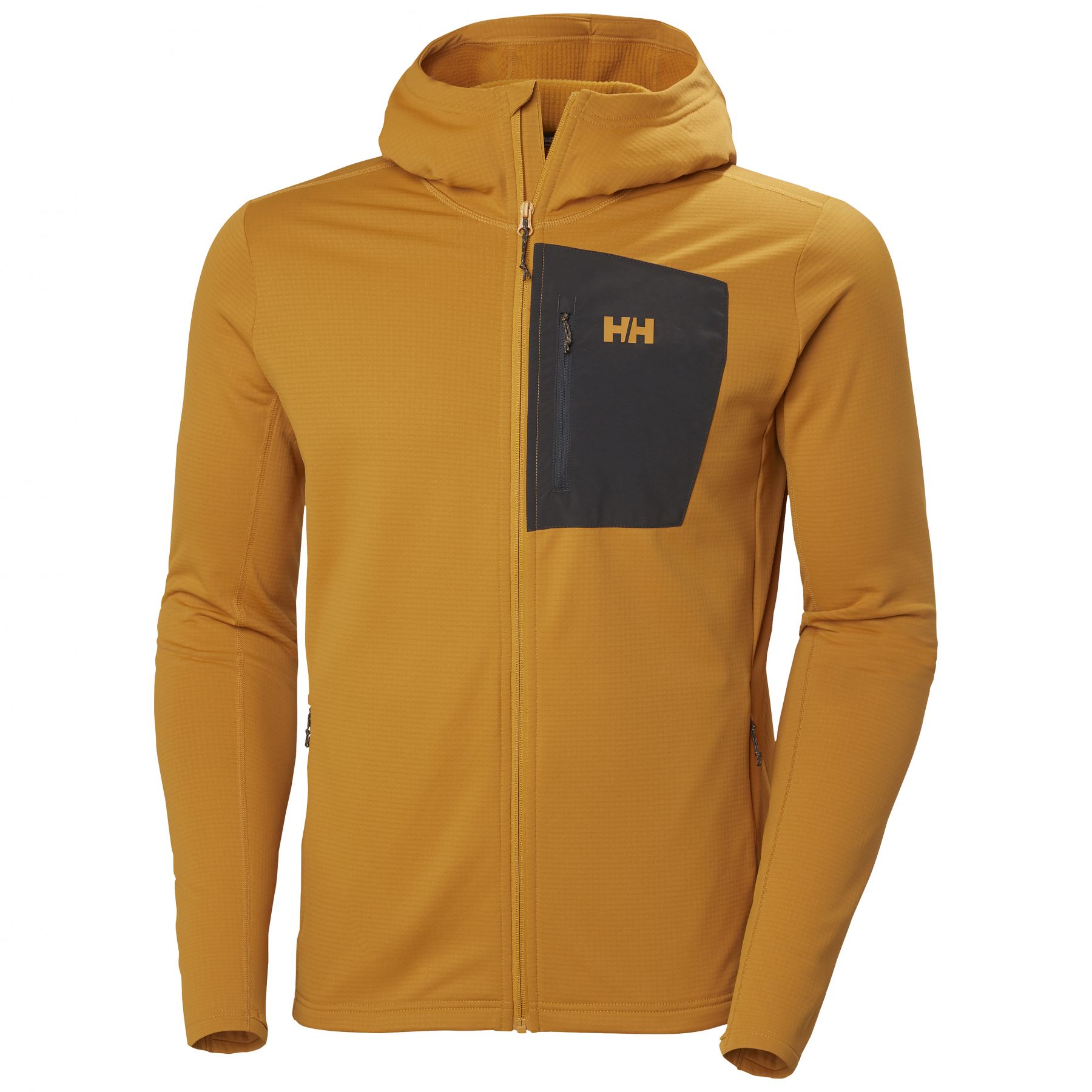 Helly Hansen Versalite Hooded, fleecejakke, herre, gul Helly Hansen Versalite Hooded, fleecejakke, herre, gul