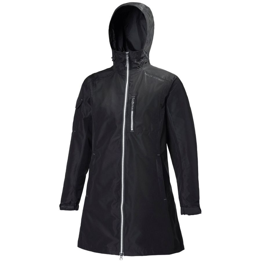 Helly Hansen W Long Belfast Jacket, dame, sort Helly Hansen W Long Belfast Jacket, dame, sort