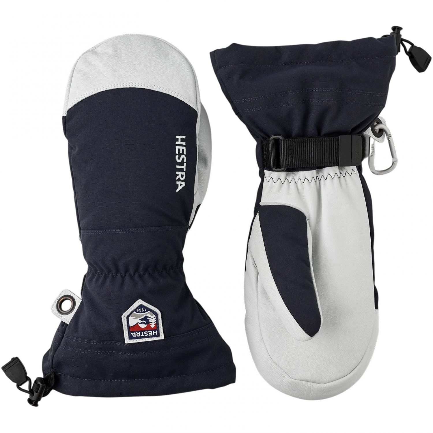 Hestra Army Leather Heli Ski, skiluffer, navy Hestra Army Leather Heli Ski, skiluffer, navy