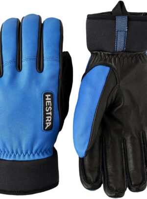 Hestra Army Leather Wool Terry, skihandsker, herre, blå