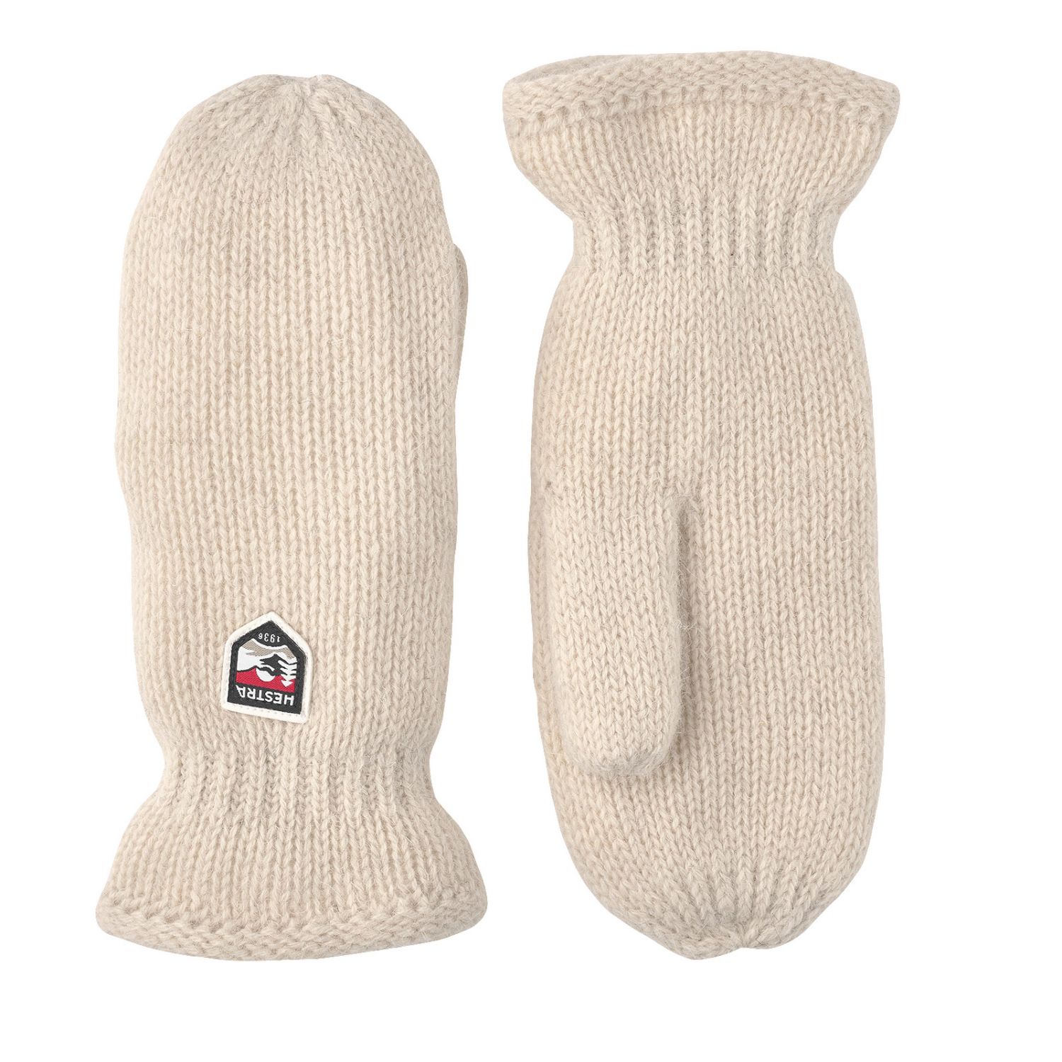 Hestra Basic Wool, luffer, hvid Hestra Basic Wool, luffer, hvid