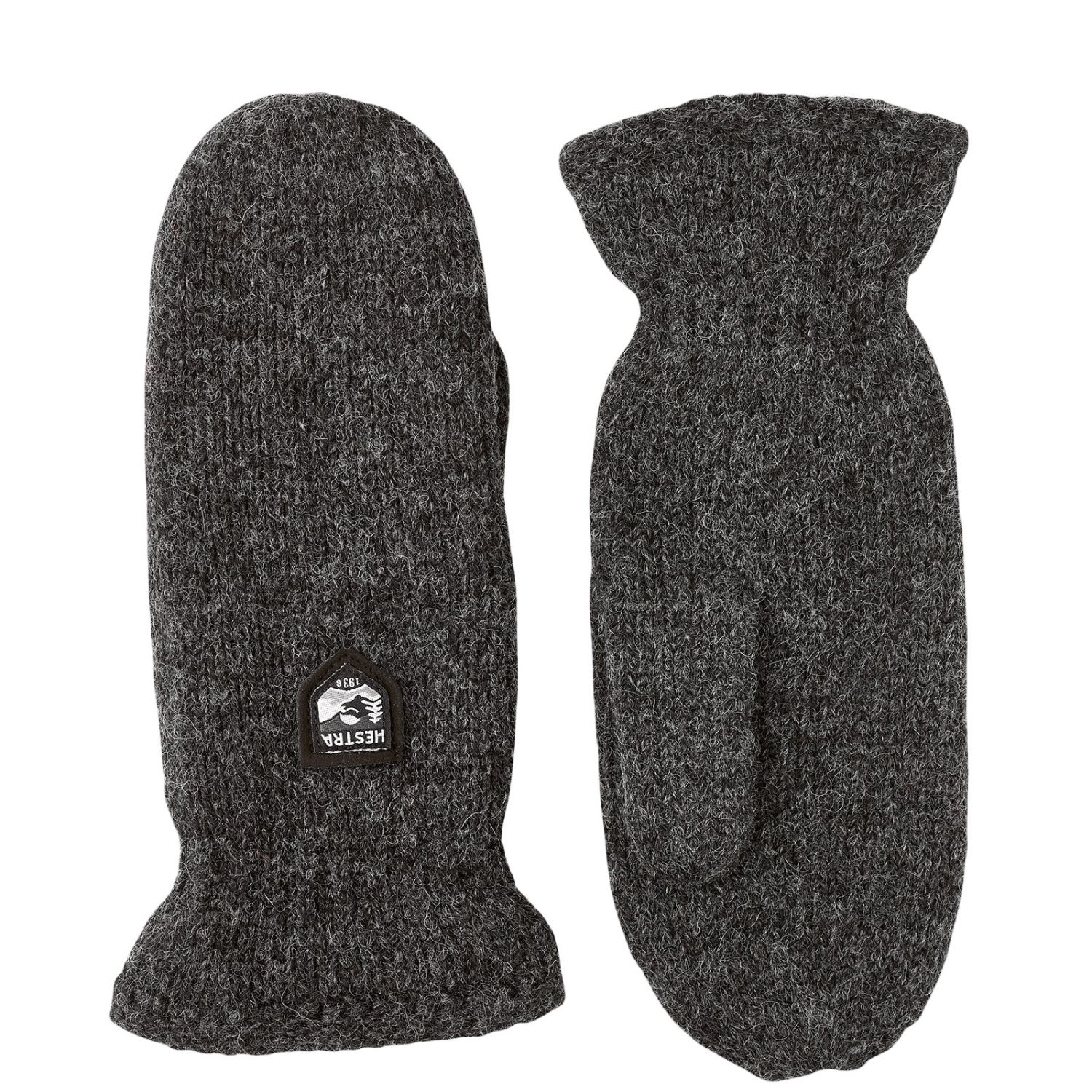 Hestra Basic Wool, luffer, mørkegrå Hestra Basic Wool, luffer, mørkegrå