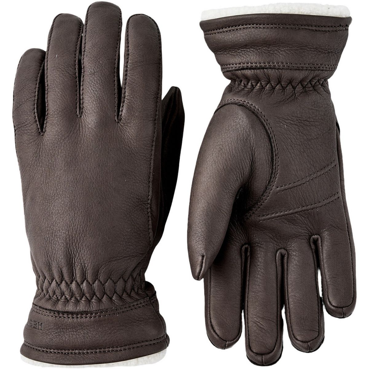 Hestra Buvika Deerskin, handsker, dame, mørkebrun Hestra Buvika Deerskin, handsker, dame, mørkebrun
