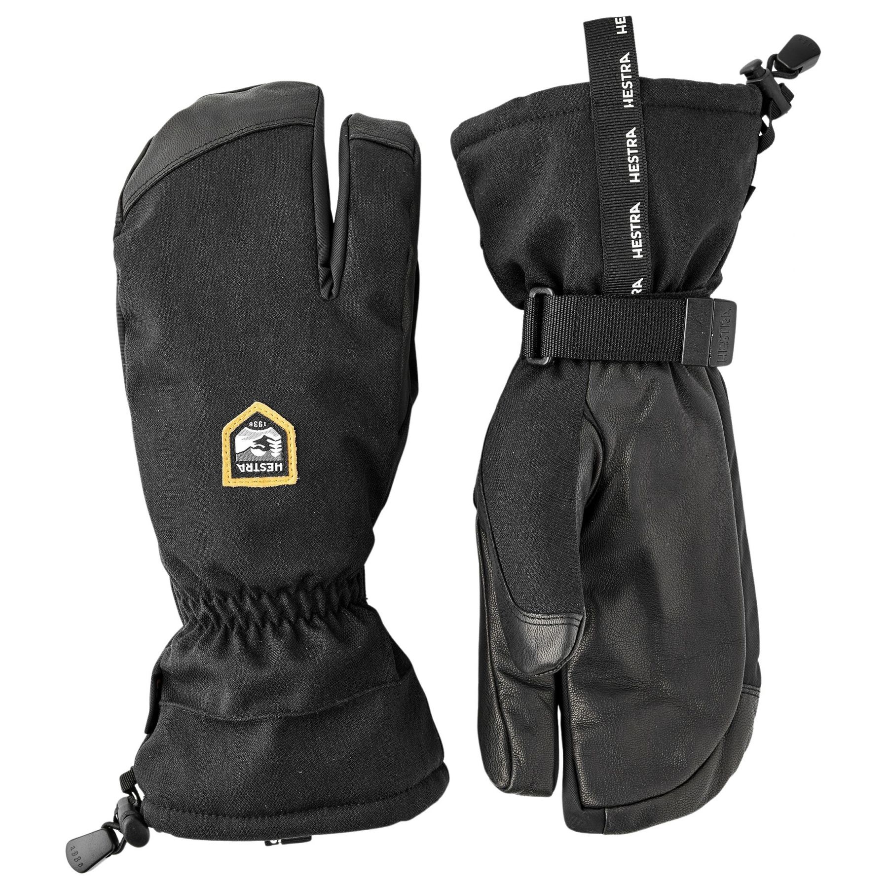 Hestra CZone Mountain, 3-finger skihandsker, sort Hestra CZone Mountain, 3-finger skihandsker, sort