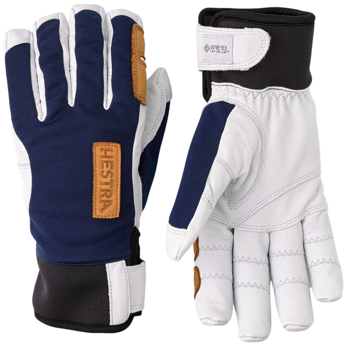 Hestra Ergo Grip Active Wool Terry, handsker, navy/hvid Hestra Ergo Grip Active Wool Terry, handsker, navy/hvid