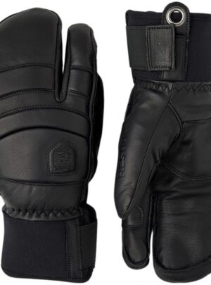 Hestra Fall Line, 3-finger skihandsker, sort/sort