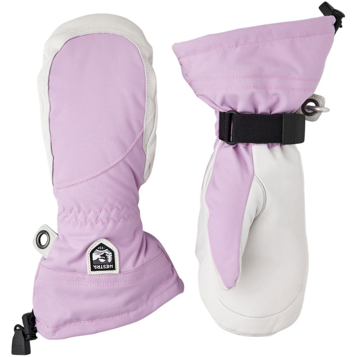 Hestra Heli Ski, skiluffer, dame, rosa/hvid Hestra Heli Ski, skiluffer, dame, rosa/hvid
