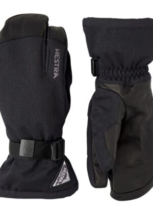 Hestra Powder Gauntlet, 3-finger skihandsker, sort