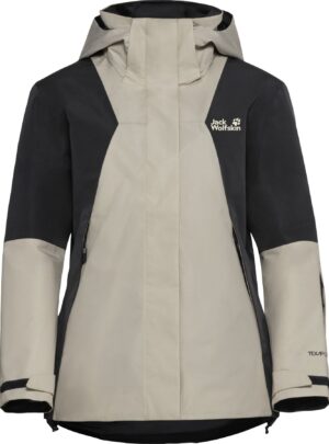 Jack Wolfskin Flowline 2L Ins, skijakke, dame, beige