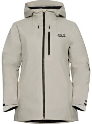 Jack Wolfskin Flowline 3in1, skijakke, dame, beige