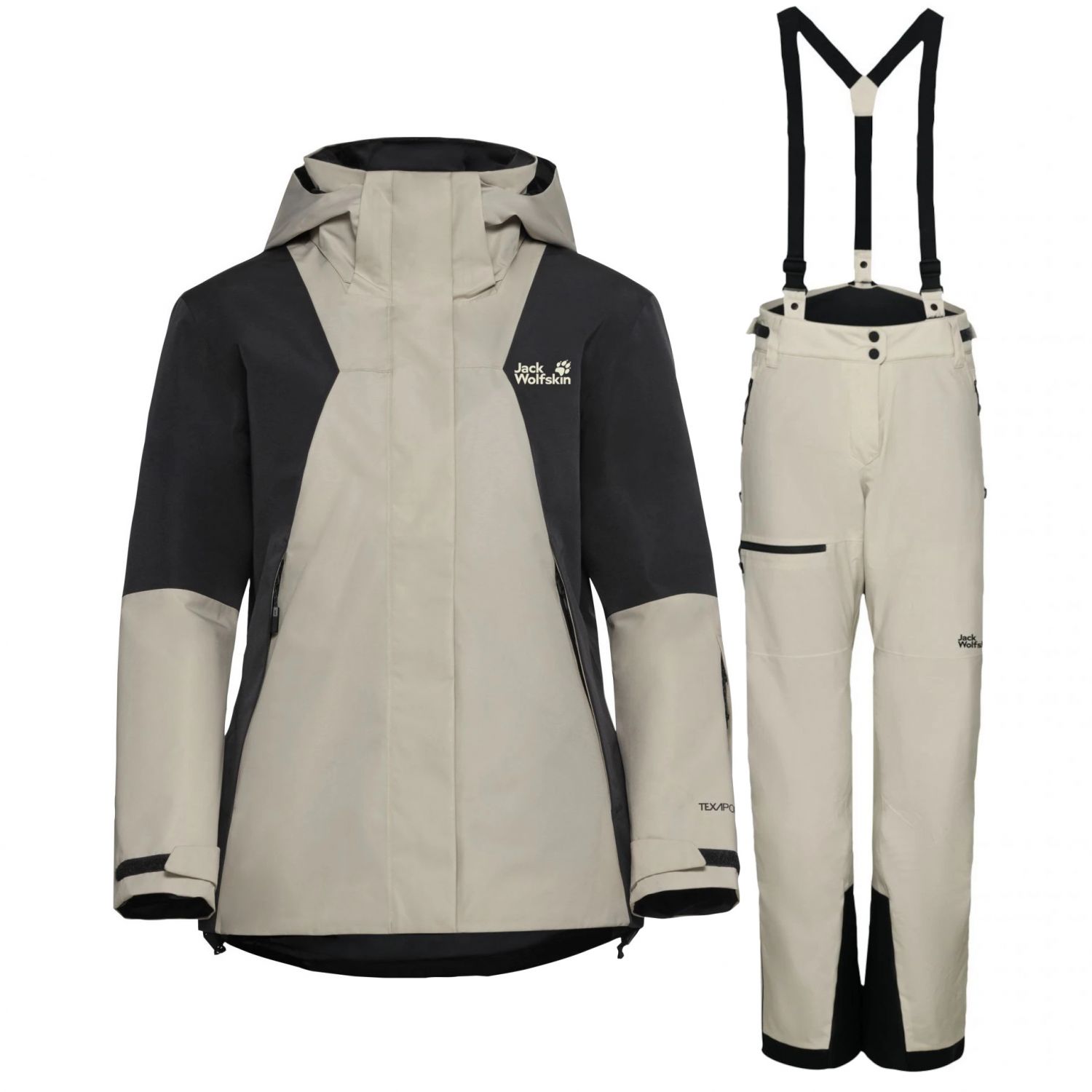 Jack Wolfskin Flowline Pro 2L Ins sæt, dame, beige Jack Wolfskin Flowline Pro 2L Ins sæt, dame, beige
