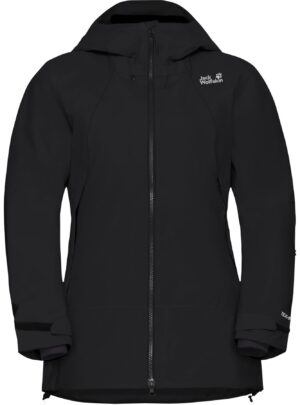 Jack Wolfskin Flowline Pro 2L Ins, skijakke, dame, sort