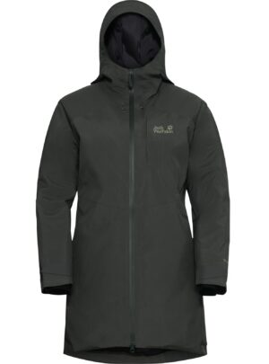 Jack Wolfskin Icecape 2L Down Ins, dunjakke, dame, mørkegrøn