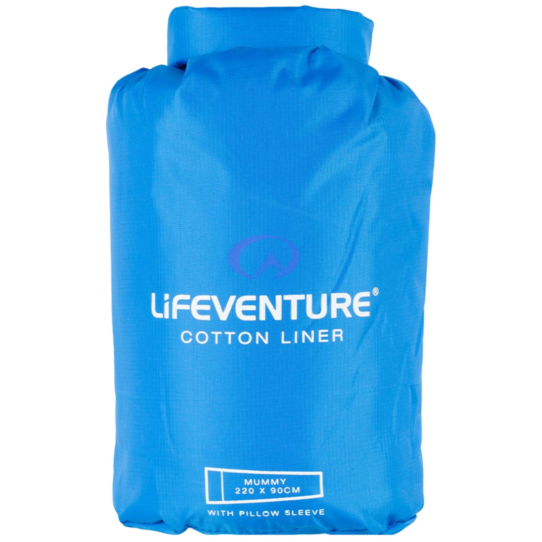 Lifeventure Bomuld Sovepose Liner, mummy, blå Lifeventure Bomuld Sovepose Liner, mummy, blå