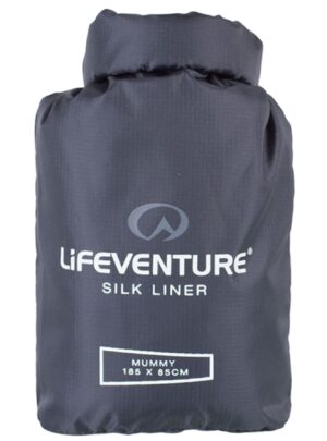Lifeventure Silke Sovepose Liner, mummy, grå