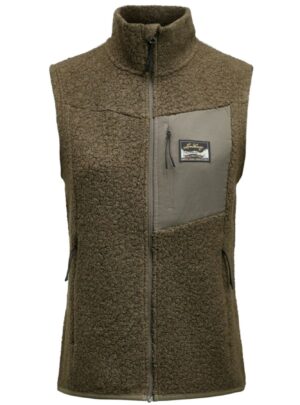 Lundhags Flok Wool Pile Vest W, mellemlag, dame, grøn