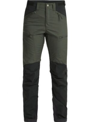 Lundhags Makke High Waist Curved Pants W Short, vandrebukse, dame, grøn/sort