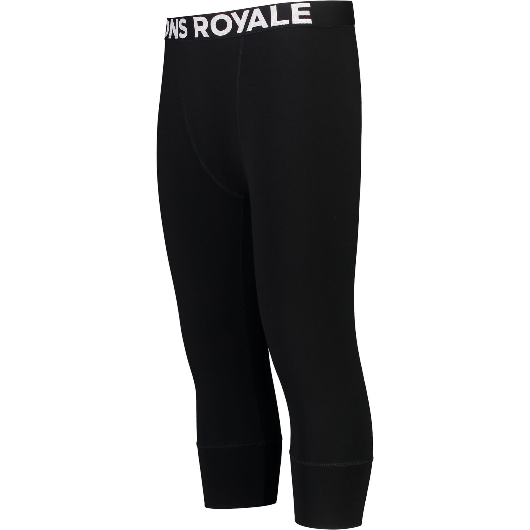 Mons Royale Cascade Merino Base Layer 3/4, skiunderbukser, herre, sort Mons Royale Cascade Merino Base Layer 3/4, skiunderbukser, herre, sort