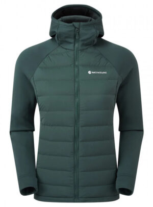 Montane F Composite Hoodie, dunjakke, dame, mørkegrøn