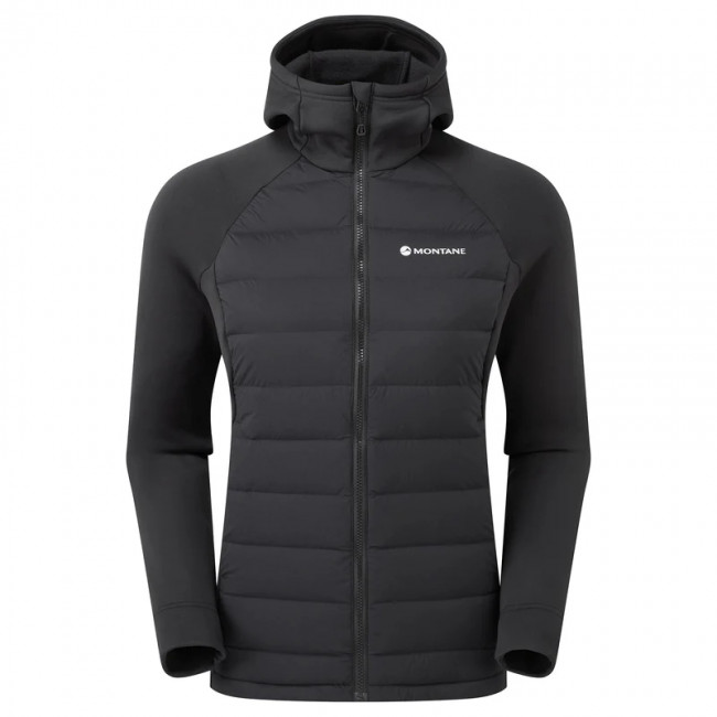 Montane F Composite Hoodie, dunjakke, dame, sort Montane F Composite Hoodie, dunjakke, dame, sort