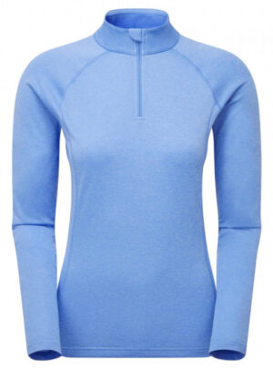 Montane F Dart Zip Neck, dame, lyseblå