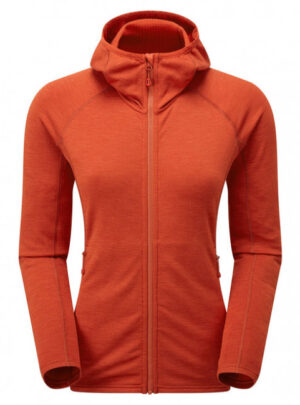 Montane F Protium Hoodie, fleecetrøje, dame, rød