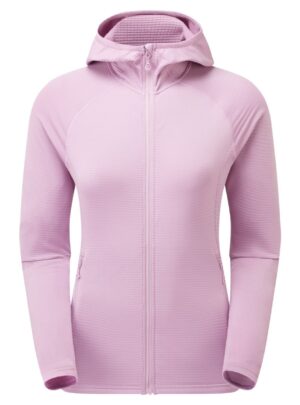 Montane F Protium Lite Hoodie, fleecetrøje, dame, lyserød