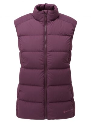 Montane F Tundra Gilet, dunvest, dame, mørkelilla