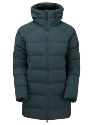 Montane F Tundra Hoodie, dunjakke, dame, mørkegrøn