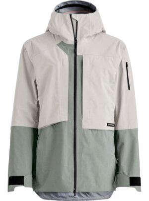Ortovox Ravine Plus 3L, skaljakke, dame, beige/lysegrøn