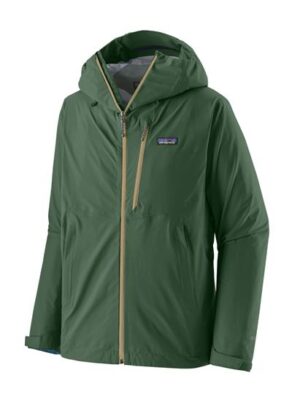 Patagonia Mens Granite Crest Rain Jacket, Treeline Green