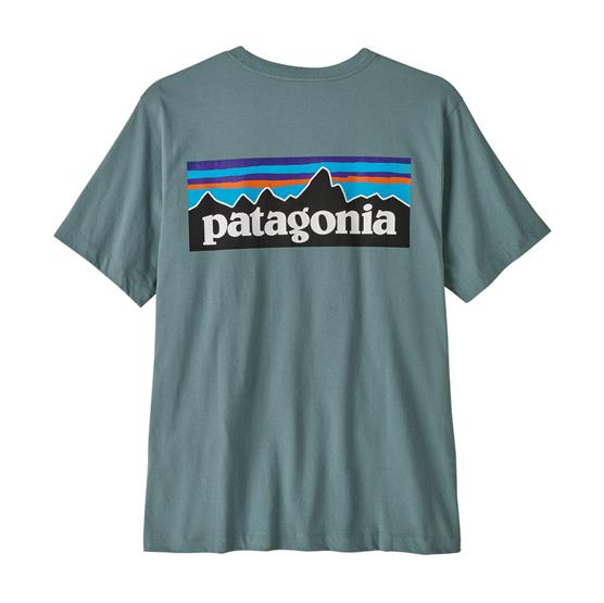 Patagonia Mens P-6 Logo T-Shirt, Blue Sage Patagonia Mens P-6 Logo T-Shirt, Blue Sage