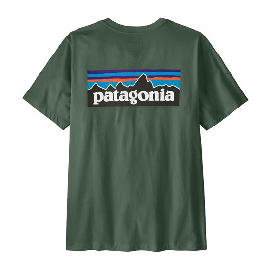 Patagonia Mens P-6 Logo T-Shirt, Canopy Green Patagonia Mens P-6 Logo T-Shirt, Canopy Green