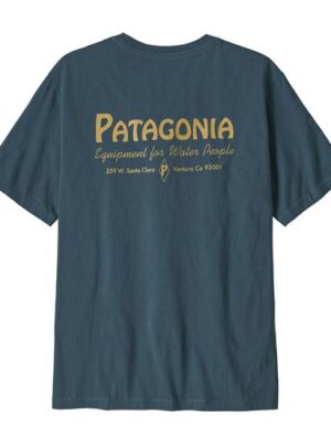 Patagonia Mens Water People Banner T-Shirt, Summit Blue