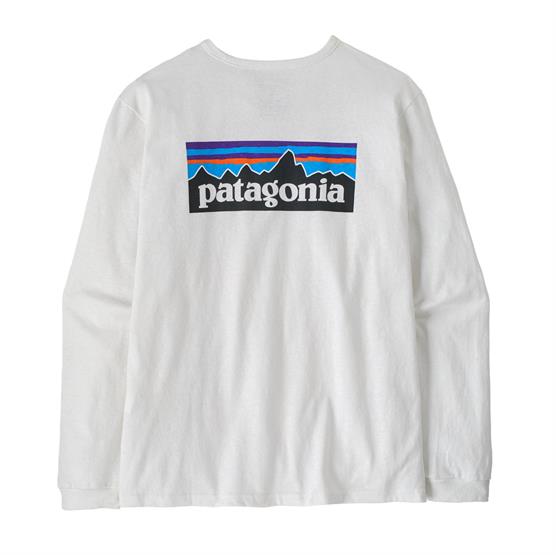 Patagonia Womens L/S P-6 Logo Responsibili-Tee, Fiber White Patagonia Womens L/S P-6 Logo Responsibili-Tee, Fiber White