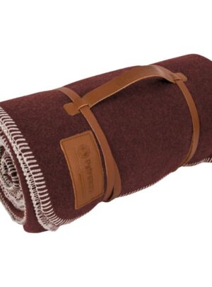Petromax Wool Blanket 150x200cm, Tæppe, Mørkerød/Brun