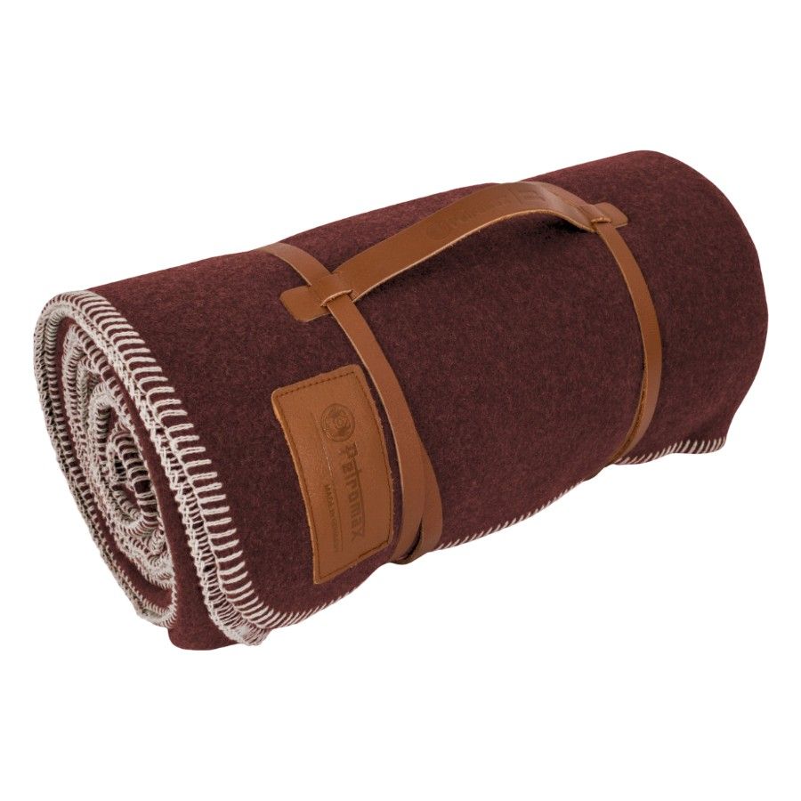 Petromax Wool Blanket 150x200cm, Tæppe, Mørkerød/Brun Petromax Wool Blanket 150x200cm, Tæppe, Mørkerød/Brun