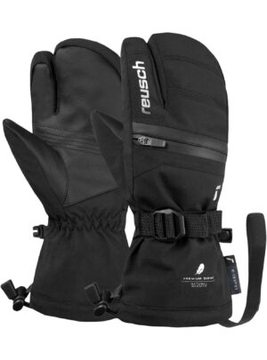 Reusch Lan R-Tex® XT, 3-fingre skihandsker, junior, sort