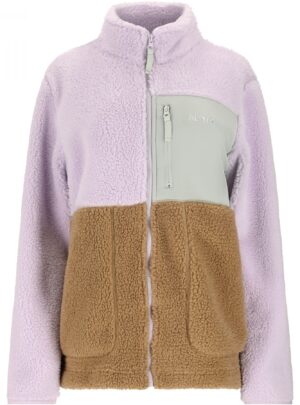 SLOPE Katau Teddy, fleecejakke dame, orchid petal