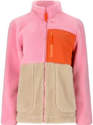 SLOPE Katau Teddy, fleecejakke dame, prism pink