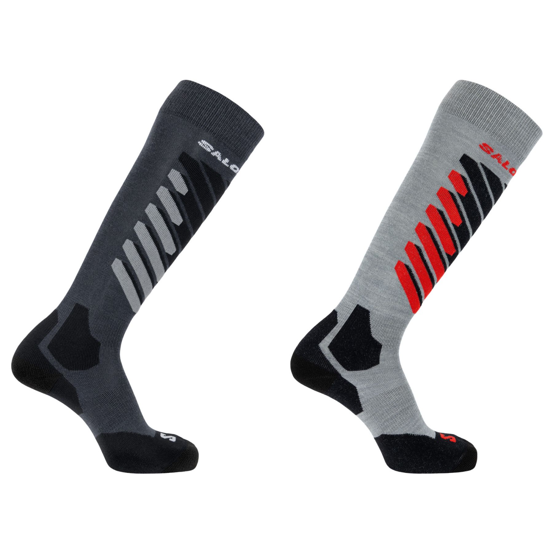 Salomon S/Access, skistrømper, 2-pak, grå Salomon S/Access, skistrømper, 2-pak, grå